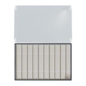 10 Grid Watch Band Storage Tray With Clear Cover For Bracelets Necklaces Organiser PU Leather Display Case