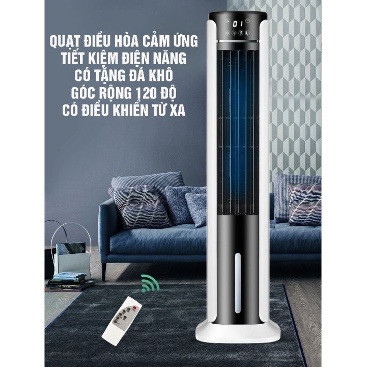 Quạt Tháp Điều Hòa Hơi Nước Lọc Không Khí Cảm Ứng Cao Cấp 2026