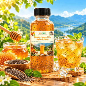Golden Honey Chia Refresh Drink 120ml - Honey Chia Seed Beverage Refreshing & Convenient Ready-to-Drink