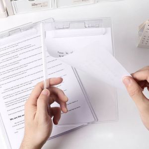 GINKG โปร่งใสโปร่งใส เขียนคลิปบอร์ด ด้วยระดับจบการศึกษา ทนทานต่อการใช้งาน ที่จัดระเบียบกระดาษ อินส์ อะคริลิค โฟลเดอร์เมนู เครื่องเขียนแบบอยู่กับที่