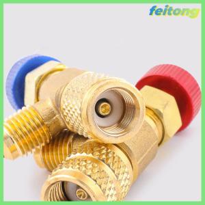 【feitong】🚕🚕【HOT SALE】 1 Piece R410A R22 Air Conditioning Refrigerant 1 4 Safety Adapter Liquid Safety Valve Air Conditioning Repair And Fluoride