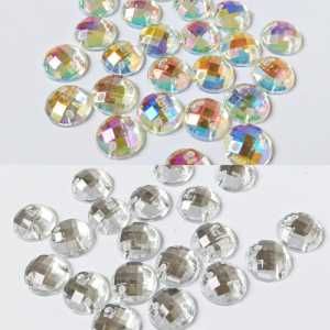 payet/diamond/kristal/akrilik/payet jahit/grade A/bulat/ukuran 12mm/per lusin