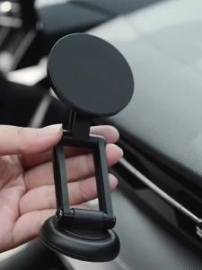 Magnetic Car Mobile Phone Stand For Car Dashboard Navigation Mobile Phone Stand Folding Car General 360° Rotating Mobile Phone Stand