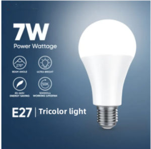 Three color dimming super bright E27 LED 7W 10W 15W 18W white energy-saving bulb spherical bulb