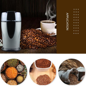 Aijia Electric Coffee Beans Grinder Manual Beans Spices Nuts Grinding Machine Stainless Steel Blade Coffee Grinder for Coffee Nuts Beans Beater