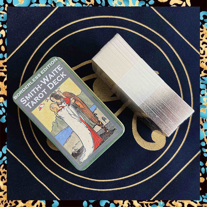 Smith-waite Tarot Trong Hộp Thiếc-Kèm Sách Hướng Dẫn Bằng Giấy | Kích ...