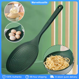 Long-handled Strainer Spoon High Temperature Resistant Colander Scoop for Draining Noodles
