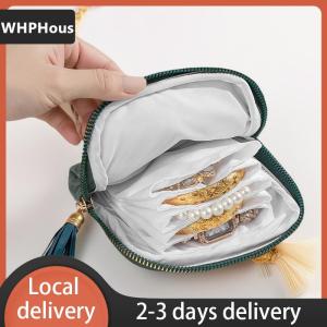 [COD] WHPHous Ship within 24 hours 5-Layer Jewelry Storage Bag Velvet Jewelry Pouch Bags For Watch Bracelet Rings Earrings Portable Travel Jewelry Case