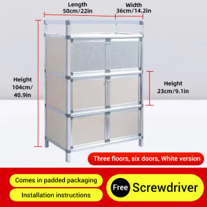 【Local Delivery】COD 1/2/3 layers Kitchen Cabinet Double Layer dish rack Kitchen Cupboard Organizer Shelf Seasoning Floor Alminimum Bowls Plate Tableware Organizer