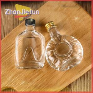 zhanjietun 1Pc 50ml Empty Wine Bottle With Lid Reusable Beverage Bottle Leakproof Alcohol Bottle For Wedding Party Supplies