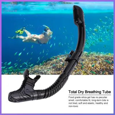 ดำน้ำ Snorkel ซิลิโคนแห้งใต้น้ำดำน้ำอากาศหายใจท่อท่อเกียร์