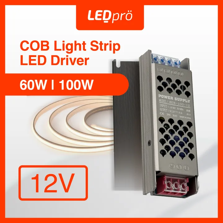 LED PRO 12V 60W 100W Driver for 12V COB LED Strip Light | Lazada Singapore