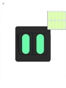Glow in the Dark Light Switch Stickers - 2 Packs of 20pcs Each/10pcs