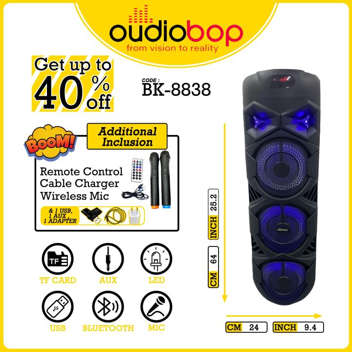 BK 8838 25W Experience Sound Like Never Before with 2 Wireless