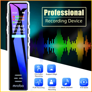 COD Perekam Suara Audio Digital Mini Tersembunyi Tanpa Kabel Jarak jauh Voice Recorder 1536K 16GB