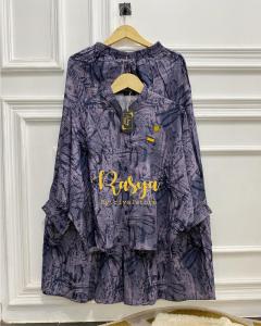 setelan rok wanita terbaru 2025 set rok motif premium termurah bahan rayon twill