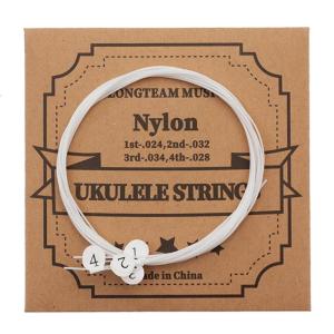 4Pcs/set Nylon Strings Replacement Parts for 21 Inch 23 Inch 26 Inch Stringed Instrument Universal Ukulele Strings