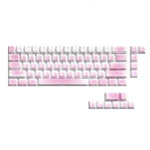 74/46 Key Kitten Pattern Side Print Keycaps Perfectly for Home Office or Internet Cafe Mechanical Keyboards Keycap Set