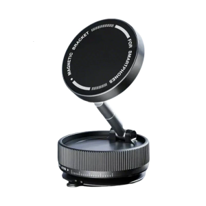 Secure Car Windshield Grip Vent Phone Bracket Magnetic Stand Vacuum Suction 360 Degree Rotation Adjustable Viewing Angle