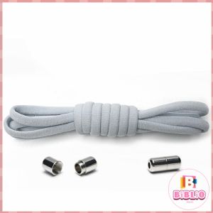 BIBLIO 100cm Metal CapsuleLaces Metal Capsule Lock Buckles No Tie Shoelaces Tieless Elastic Lazy Shoelace Accessries