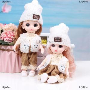 [COD] LFjAFvc 16ซม.Mini movable Joint Dolls ตุ๊กตาของเล่น DIY พร้อมเสื้อผ้าสำหรับของเล่นเด็กผู้หญิง