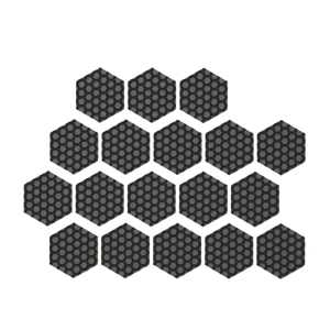 18/36Pcs Hexagonal Pattern Adhesive Pad Moisture Wicking Solution for Keypad Mouse Controller Grip Improvement
