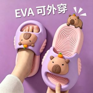 Free Shipping WomenS Summer Outdoor Slippers With Thick Soles Height-Increasing Non-Slip Odor-Resistant Cute EVA Slippers For Home Indoor Bathroom And Bathing Use