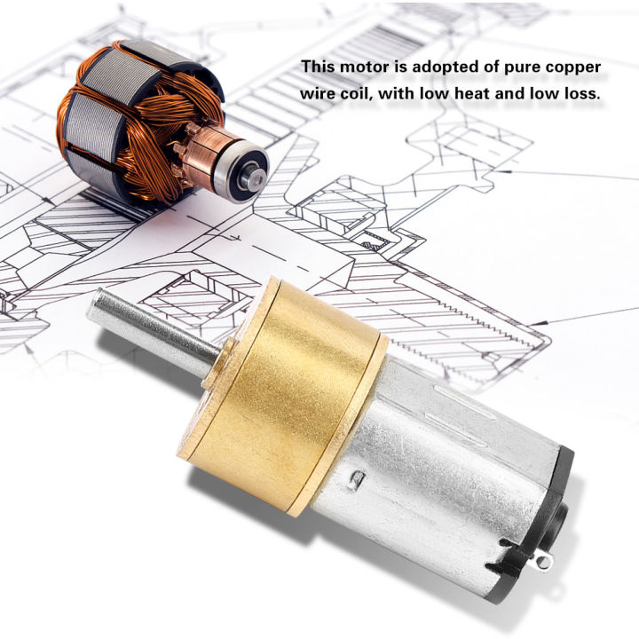 Mini Gear Box Motor DC6V Mini Gearwheel Gear Motor for Robot Model RC ...