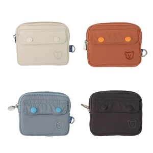 Secure Enclosed Organizer With Multi Layer Slots Wear Resistant Polyester Compact Wallet For Business And Relaxation