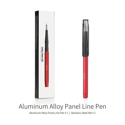 Full Metal Panel Liner Pen by Dspiae for Panel Line Paint Enhance Gunpla Hobby Model Miniatures