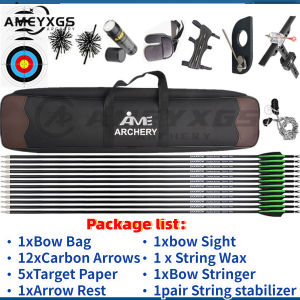 AMEYXGS Recurve Bow Accessories Set Get Ready To Use Your Bow