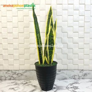 Pohon Hias Daun Lidah Mertua X10 Latex Artificial Pot Tawon Pirus Hitam Tanaman Imitasi Dekorasi Ruangan Rumah Aesthetic