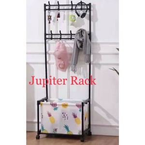 JUPITER RAK Gantungan Tas Berdiri Keranjang Baju Kotor Stand Hanger Laundry Stainless