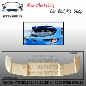 TOYOTA HATCHBACK COROLLA 2018+ REAR TRUNK ROOF SPOILER ABS SKIRT LIP BODYKIT
