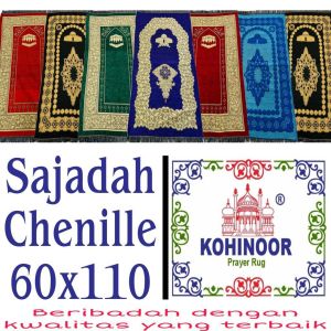 Sajadah Chenille Kohinoor 60x110 Rajut Bludru