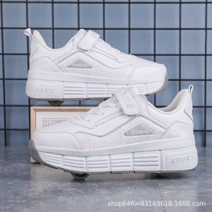 RT♢Giày Chạy Bộ Thể Thao Có Bánh Xe Tự Động Biến Hình Cho Bé Trai Bé Gái3/30