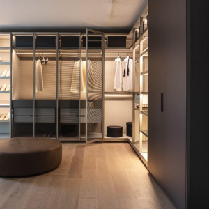 Plywood & Aluminium Alloy Walk-in Custom Wardrobe Modern Design Custom Modern Luxury Design HDB Condo Landed Custom All Sizes Professional Delivery