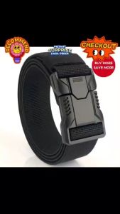 Mens Quick Release Tactical Belt Adjustable Breathable Square Pp Buckle Trendy Durable For Outdoors COD