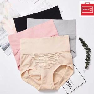 HONEY FASHION--High Waist Belly Control Body Shaping Underwear Antibacterial Hip Belly Control Cotton Panties