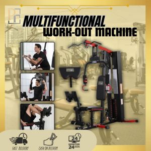 Home Gym 160lbs Weight Stack Multifunction Full Body Workout Machine Strength Trainer - PRIME FORM LIVING