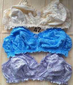 Bra Dewasa Remaja Bh Full Brukat Tanpa Kawat Dan Tanpa Busa Cantik Size 40 42 Nyaman dipakai