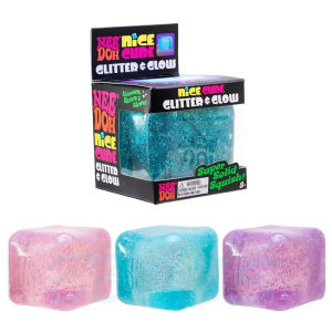 👍Hot【SG READY STOCK】NeeDoh® Glitter Glow Nice Cube children day gift Christmas gifts