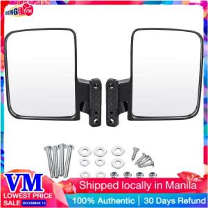 Boxing Vm Golf Cart Mirrors - Universal Folding Side View Mirror For Golf Carts Club Car Ezgo Yamaha Star Zone Carts