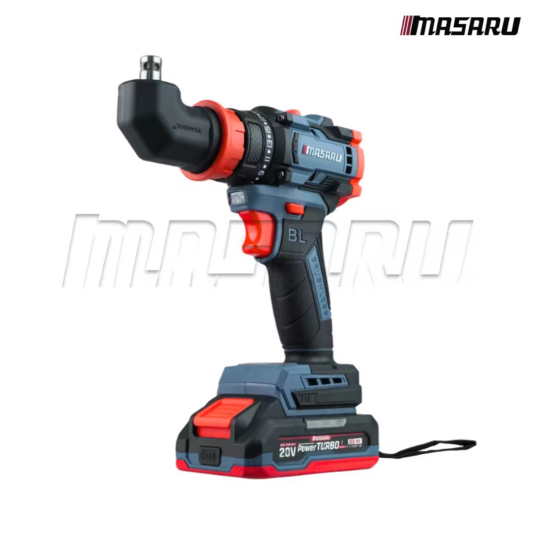 MASARU รุ่น SCDS-210 แรงบิด 60 N.m สว่าน 5 หัวเปลี่ยนหัวได้ ไขควงคลัชไร้สาย เจาะ ขันสกรู สว่านไขควงไร้สาย + 4หัว 20V