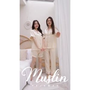⊱⊱ชุดนอน Muslin pajamas [ โค้ด 130MUSJUL ลด 130 ฿] ชุดนอนSilk Satin( รุ่น N1161L1161T1161N1164L1164T1164 )