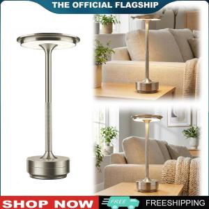 【New Arrival】 Wireless Reading Lamp Dimmable Portable LED Desk Lamp with 3 Color Modes for Indoor Outdoor Restaurant Living Room Bedroom