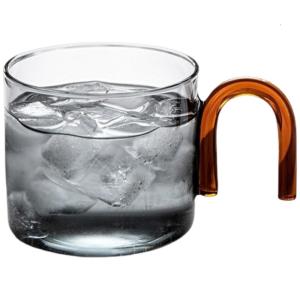 Cốc thủy tinh cho nóng hoặc đồ uống lạnh 300ml Công suất vòng đơn cốc cà phê thanh lịch Espresso thủy tinh để sử dụng nhà