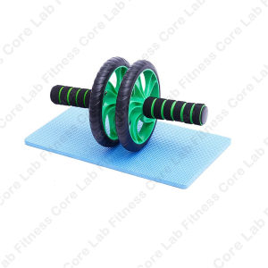 【CoreLab】Pengempis Perut Senaman Heavy Duty Double Triple Ab Abs Wheel Abdominal Wheel Roller (Free Knee Mat) Home Gym Equipment Exercise Belly Tools 14CM 16CM