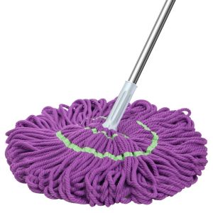 OUTDOORMORE Spin Mop Self Wringing Mop for Household Cleaning 360 Degree Easy Spin Map