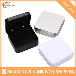 MIH ✨ COD ✨ Ministar กล่องดีบุกโลหะขนาดเล็กกล่องใส่เหรียญเครื่องประดับแบบพับได้พร้อมฝาปิด